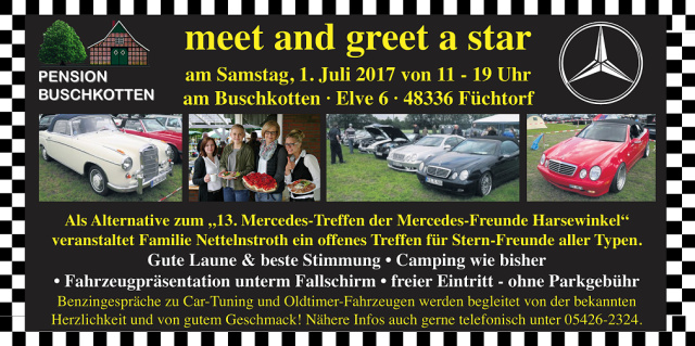 Int. Mercedes Treffen meet & greet a star