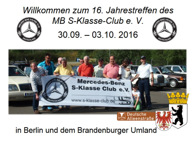 16. Jahrestreffen des Mercedes-Benz S-Klasse-Club e.V.