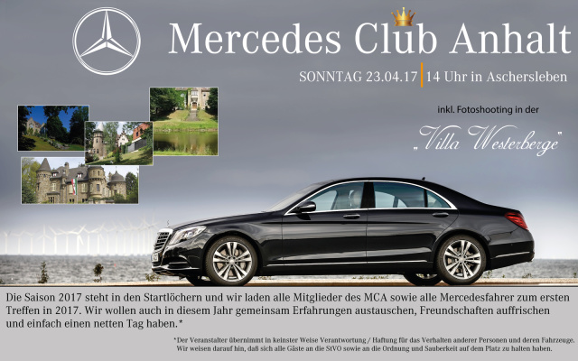 Mercedes Club Anhalt - Saisonauftakt, Ausfahrt , Kaffee & Shooting