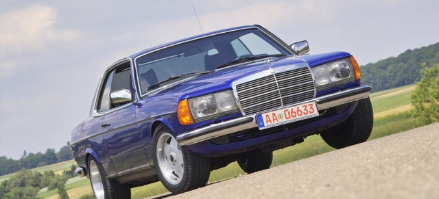 Blau mit Wow-Effekt: Mercedes-Benz W123 Coupe: Mercedes-Schrauber: 1981er Mercedes 230CE mit beeindruckender Präsenz (C123)