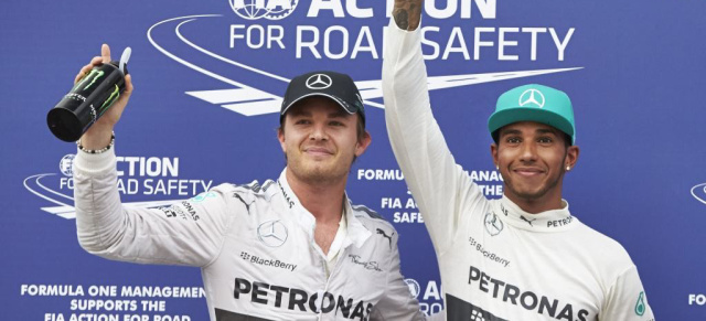 Malaysia Formel 1  GP: Doppelsieg für MERCEDES AMG PETRONAS: Silberpfeile waren in in Sepang nicht zu stoppen - Hamilton erster, Rosberg zweiter