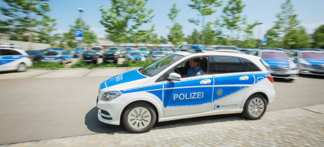 Mercedes-Benz B-Klasse Electric Drive: Mercedes setzt Sachsens Polizei mit der B-Klasse ED unter Strom