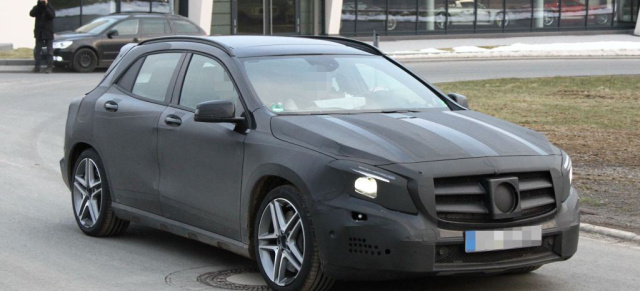 Erlkönig erwischt: Mercedes GLA 45 AMG: Aktuelle Bilder vom kommenden Kompakt-SUV mit AMG-DNA