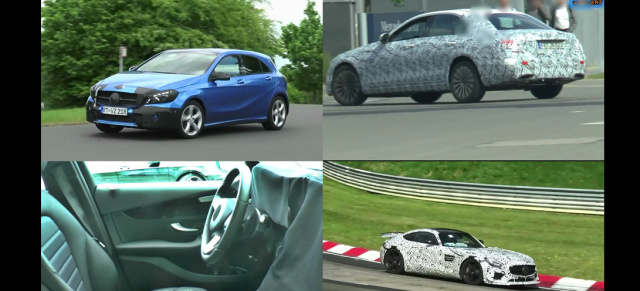 Phantastische Vier: 4 frische Mercedes Erlkönig Videos: Vier Prototypen mit Stern im Video