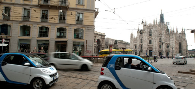 Italian way: Run auf car2go in Mailand:  Rekordstart: Nach 10 Wochen 50.000 car2go Kunden