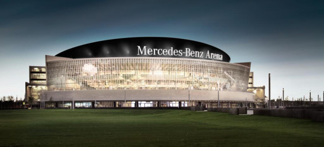 "Übernahme":  Aus o2 World wird Mercedes-Benz Arena: Multifunktionsarena in Berlin heißt seit 01.07. "Mercedes-Benz Arena Berlin"