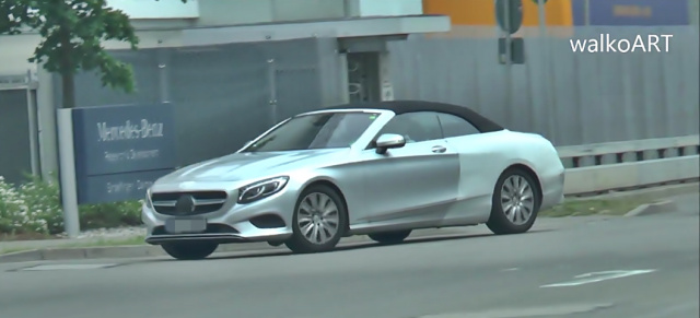 Erlkönige im Video erwischt: Mercedes-Benz S-Klasse und C-Klasse Cabrio: Aktuelle Bilder von den kommenden Frischzellen