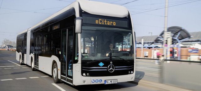 Mercedes Elektrobus fährt auf der Erfolgsspur: 1000 Mercedes-Benz eCitaro