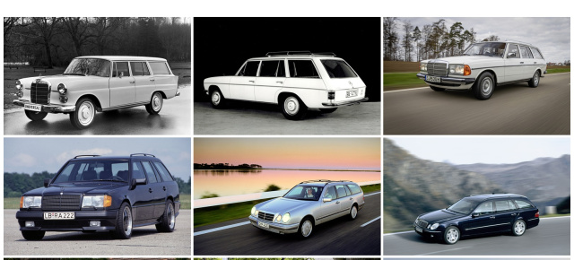 Historie: die Mercedes E-Klasse T-Modelle: Die Kombi-Karriere begann 1977
