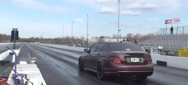 Video: Der schnellste Mercedes der Welt  : Video von der Rekordfahrt eines getunten Mercedes C63 AMG 