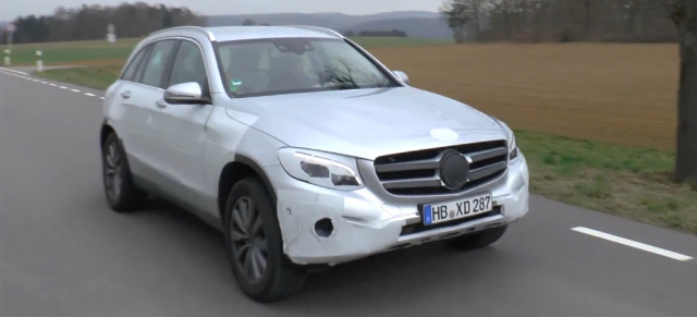  Erlkönig erwischt: Der neue Mercedes-Benz GLC: Aktuelles Video vom GLK-Nachfolger