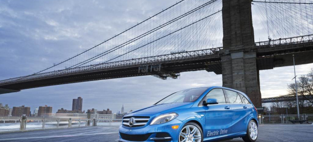 Stromer in New York: Weltpremiere für Mercedes B-Klasse Electric Drive Serienmodell : Die elektrifizierte B-Klasse geht in Serie.