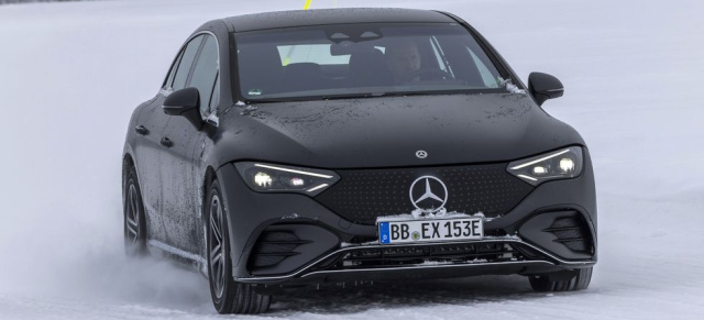 Wie schlägt sich die elektrische Business-Limousine auf Schnee und Eis?: Schon gefahren: Der Mercedes EQE 500 4MATIC in der Wintererprobung