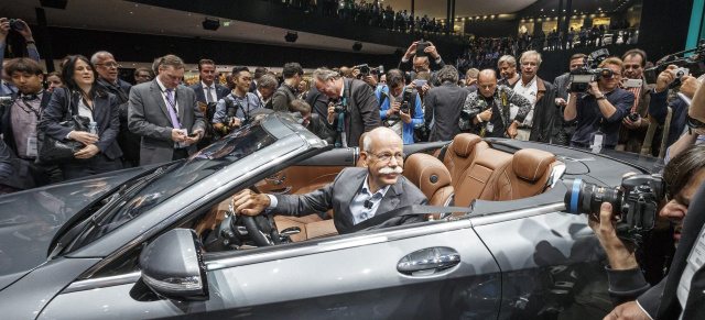 IAA 2015: Highlights der Mercedes Pressekonferenz : Fünf Weltpremieren auf der IAA 2015