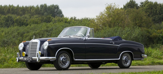 Vollrestaurierter Mercedes-Klassiker: 1958er Ponton 220S Cabriolet: Nur 1.280 Exemplare von Coupé & Cabriolet