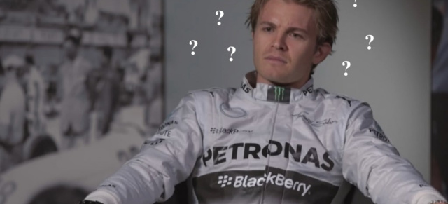Witziges Video: Rosberg und Hamilton auf dem falschen Fuss erwischt: Die neuen Formel 1 Regeln sorgen auch bei den Mercedes-Werksfahrern für Verwirrung