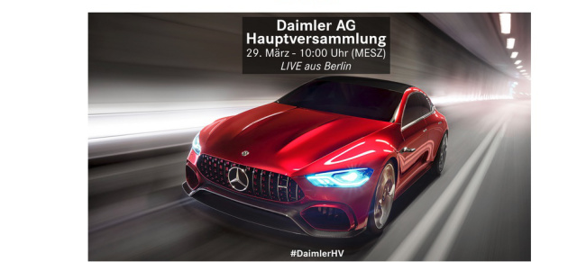 Hauptversammlung der Daimler AG: Livestream: Hauptversammlung der Daimler AG am 29. März, 10.00 MEZ