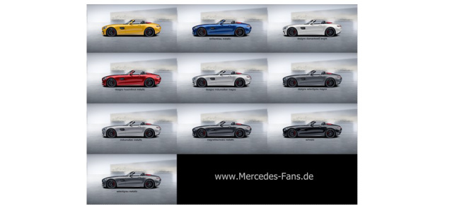 Mercedes-AMG GT Roadster:  Die Lackfarben: Die Gabe von Frische und Farbe: Die 10 Kolorite der neuen Mercedes-AMG GT  / GT C Roadster 
