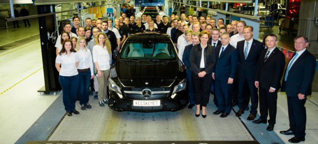 Produktionsjubiläumim Mercedes-Benz Werk in Kecskemét : Im ungarischen Mercedes-Werk ist das 500.000ste Fahrzeug vom Band gelaufen