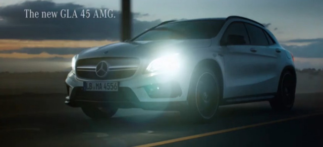 Video: Mercedes GLA 45 AMG Spot: Freiheit ist ansteckend: Witziges Video zum neuen Performance-SUV mit Stern