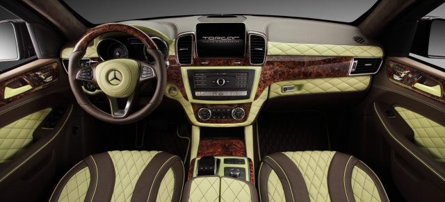 Mercedes-Benz GLE: Interieur-Veredelung: Aber bitte mit Moccasahne: Topcar versüsst GLE-Innnenraumträume 