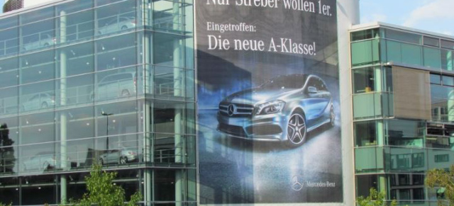 A wie Angriff: "Nur Streber wollen 1er": Witzige Kampagne zur Markteinführung der Mercedes A-Klasse in München
