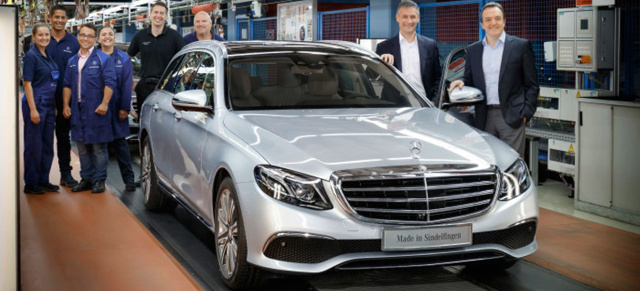 Mercedes-Benz E-Klasse T-Modell S213: Made in Sindelfingen: Produktionsstart des neuen E-Klasse Kombis im MB Werk Sindelfingen