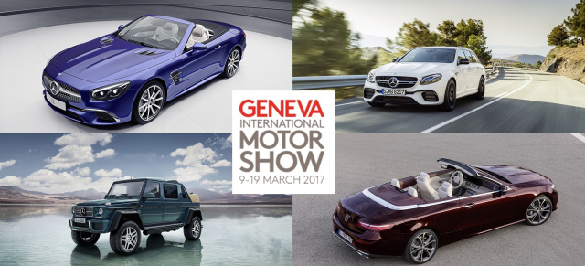 Vorbericht: Mercedes-Debütanten  auf dem Genfer Auto Salon 2017: Vorgucker: Das sind die Star-Premieren von Genf