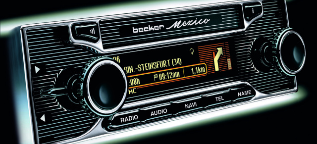 Retro-Autoradio für Mercedes-Fans:  Becker Mexico - modernste Technik in altem Design