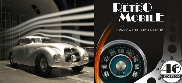 4. bis 8. Februar 2015: Mercedes-Benz Classic auf der Rétromobile 2015