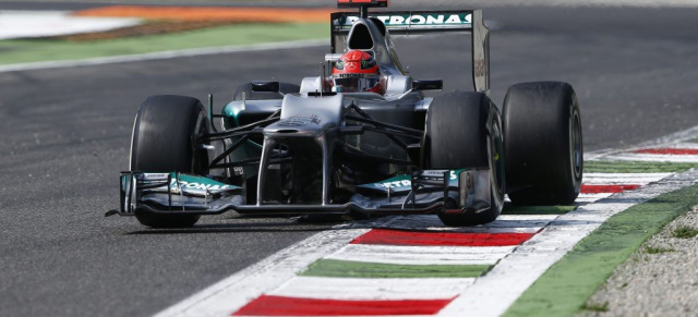 Formel 1 Monza: Silberfpeile fahren in die Punkte: Platz 6 für Schumacher;  Rang 7 für Rosberg 