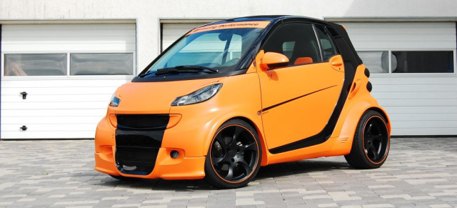 Big Orange - Smart im Breitbau-Look!: Smart ganz wild: Smart ForTwo Cabrio 