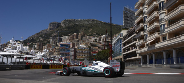 Formel 1 in Monaco: Vettel gewinnt Chaosrennen: Spektakuläres Rennen in Monaco: Sebastian Vettel gewinnt und Schumacher scheidet mit Defekt aus. Neustart 6 Runden vor Schluss!
