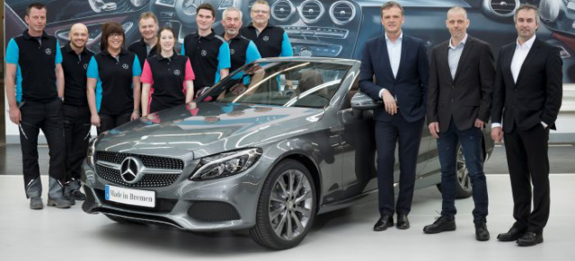 Mercedes-Benz C-Klasse Cabriolet: Produktionsstart der offenen C-Klasse in Bremen