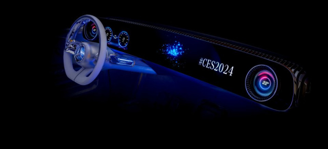Mercedes-Benz  auf der CES 2024: Stern zeigt Vorgucker auf EQG