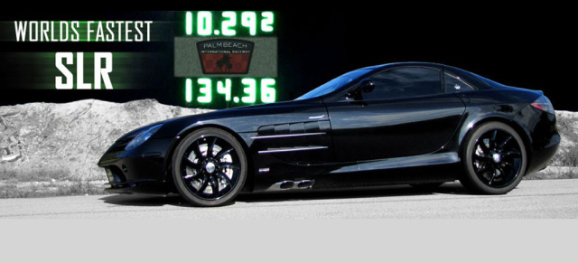 Der schnellste Mercedes SLR der Welt: USA Tuner RENNtech stellt mit einem 770 PS starken SLR McLaren einen neuen Geschwindigkeitsrekord auf. 