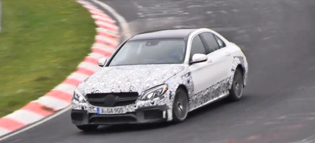 Erlkönig Video: Mercedes C63 AMG auf dem Nürburgring: Die dynamisierte C-Klasse donnert durch die Grüne Hölle