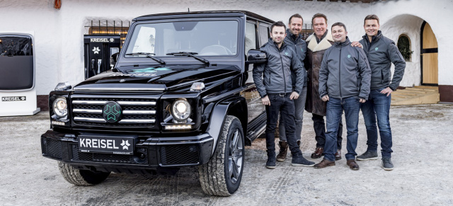 Mercedes-Benz G-Klasse unter Strom: Hasta la vista, Verbrenner! Kreisel Electric und Arnold Schwarzenegger  präsentieren die erste voll elektrifizierte G-Klasse