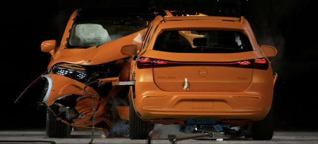 Wie verhalten sich Elektro-Autos bei schweren Unfällen?: Crash it like Mercedes: EQA und EQS SUV im Crashtest