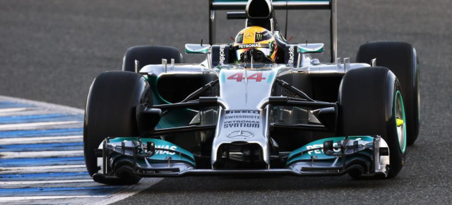 Formel 1: Jerez Tag 3: Lewis Hamilton fährt im Mercedes F1 W05 drittbeste Tageszeit
