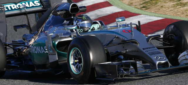Formel 1 Test: Barcelona: MERCEDES AMG PETRONAS mühte sich redlich und fleißig