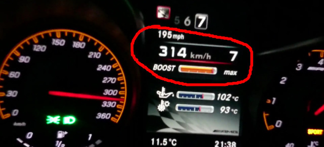 Mercedes-AMG GT S: Getunt noch angriffslustiger: 314-km/h-Video eines von RENNtech getunten C190
