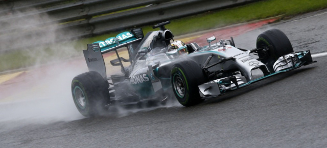 Formel 1 Belgien: Rosberg torpediert Hamilton aus dem Rennen: Kein guter Tag fürs Silberpfeil-Team