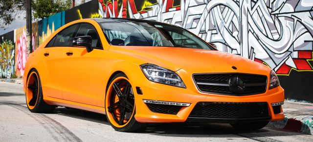 Vitamin C für die Straße: Mercedes CLS 550: Orangener C218 setzt auf die Macht der Farbe