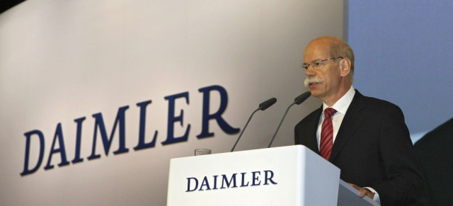 Dr. Dieter Zetsche: „Wir gehen neue Wege zu neuer Stärke.“ : Daimler Hauptversammlung. Viel Beifall für die Wachstumsstrategie   