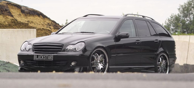 T-Modell individuell: Black Star: Sportliche Note für das Mercedes C-Klasse T-Modell (2003er C 180K, W 203)