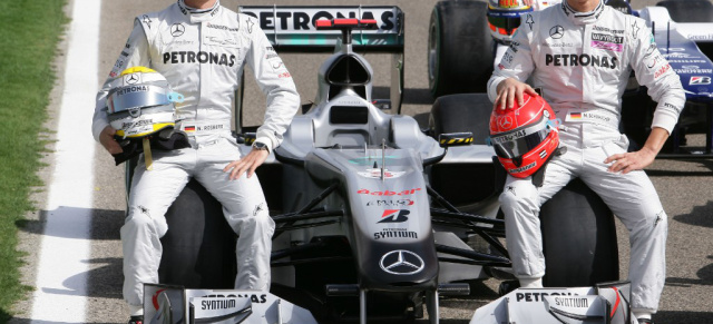 Formel 1: Die Silberpfeile sind scharf!: Mercedes GP liegt nach dem 2. Training ganz vorn!