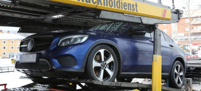 Erlkönig erwischt: Mercedes-Benz GLC Coupé:  Video und aktuelle Bilder vom neuen SUV-Coupé mit Stern 