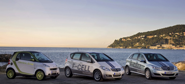 A-Klasse E-CELL kommt Oktober 2010: Elektromobilität 2010: Mercedes-Benz Cars erweitert sein Modellangebot auf drei Elektrofahrzeuge
