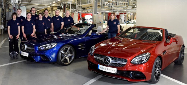 Mercedes SL und SLC: Produktionsstart im Mercedes-Benz Werk Bremen: Made in Bremen: Der neue SL und der neue SLC laufen vom Band